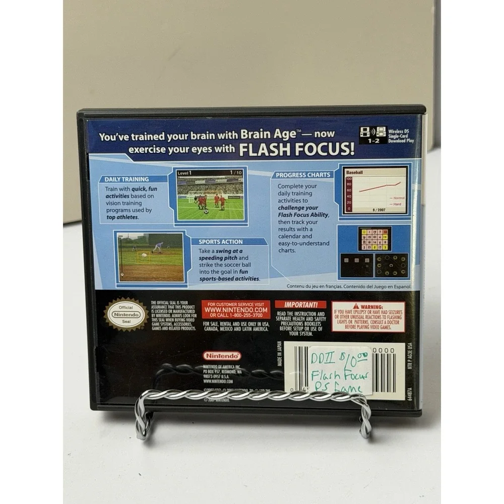 Flash Focus: Vision Training in Minutes a Day (Nintendo DS, 2007) Complete